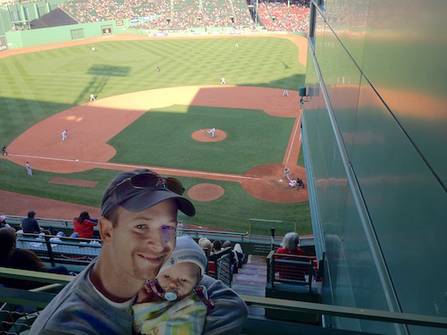 Tommy and Kaya at Fenway Park